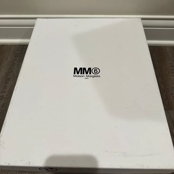 MM6 Maison Margiela Anatomic Thigh High Tabi Shaped Tall Heeled Boot Pearl Blue - Picture 15 of 16